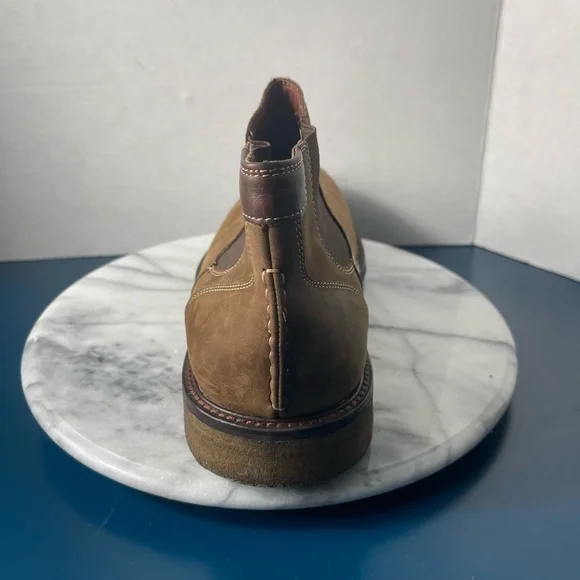Johnston & MurphyLeather Boots Pull-on Tan Chukkas- 10 Mens